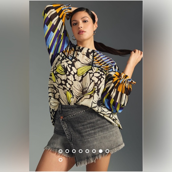 Bl-nk Miranda Peasant Blouse XXSP - Picture 6 of 8